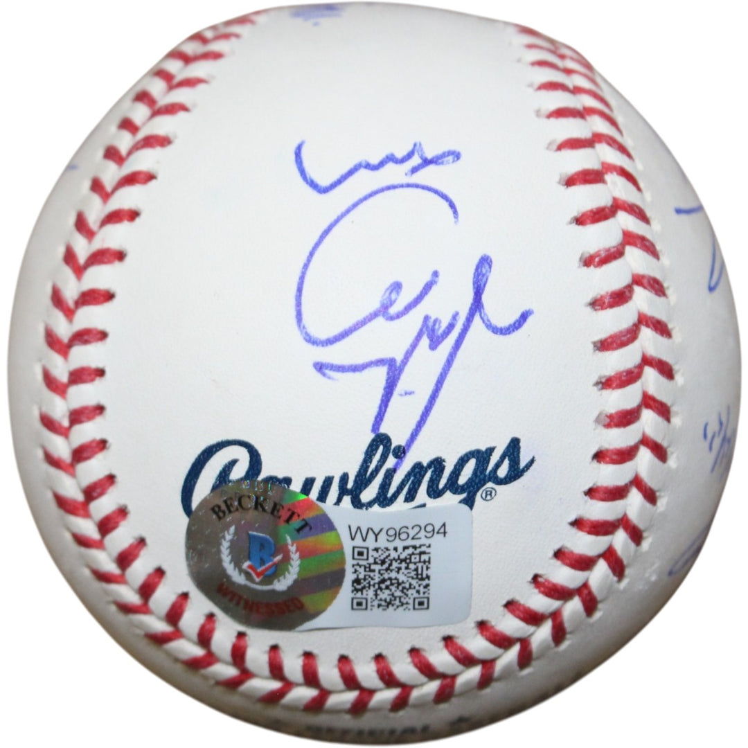 Sandlot Signed OML Baseball Patrick Renna +7 w/Character Name Beckett 50335