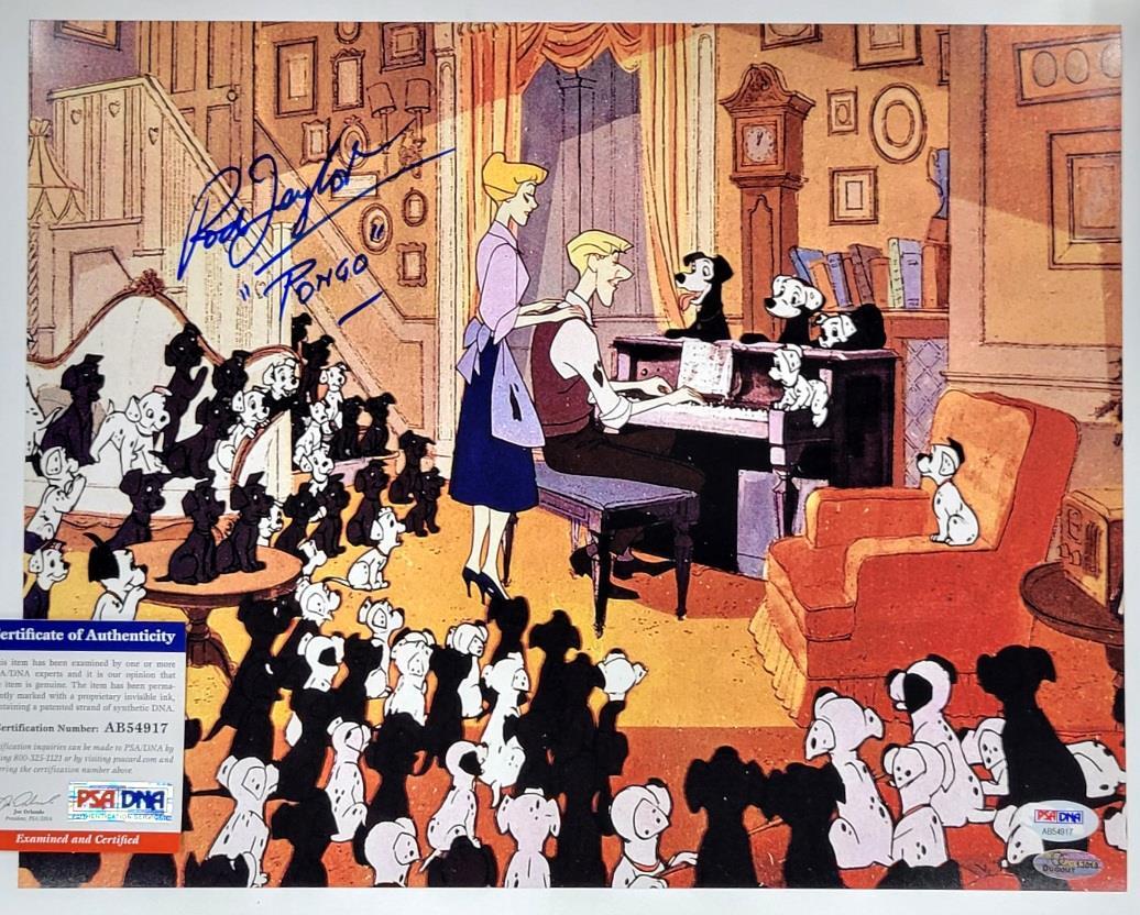 Rod Taylor signed Disney "Pongo" 101 Dalmatians 11x14 photo #1 autograph PSA/DNA