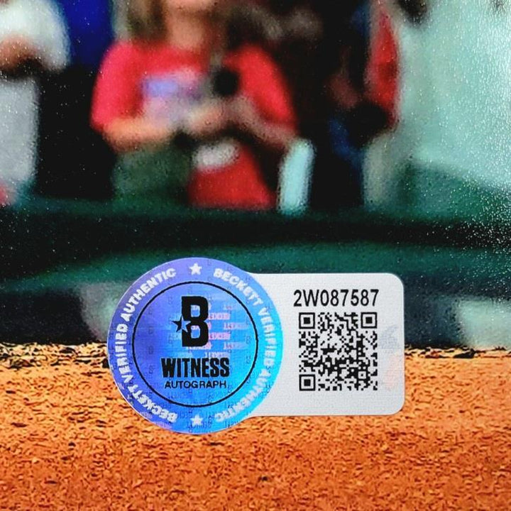 Michael Lorenzen signed "No Hitter 8-9-23" 11x14 Photo auto BAS Beckett Witness