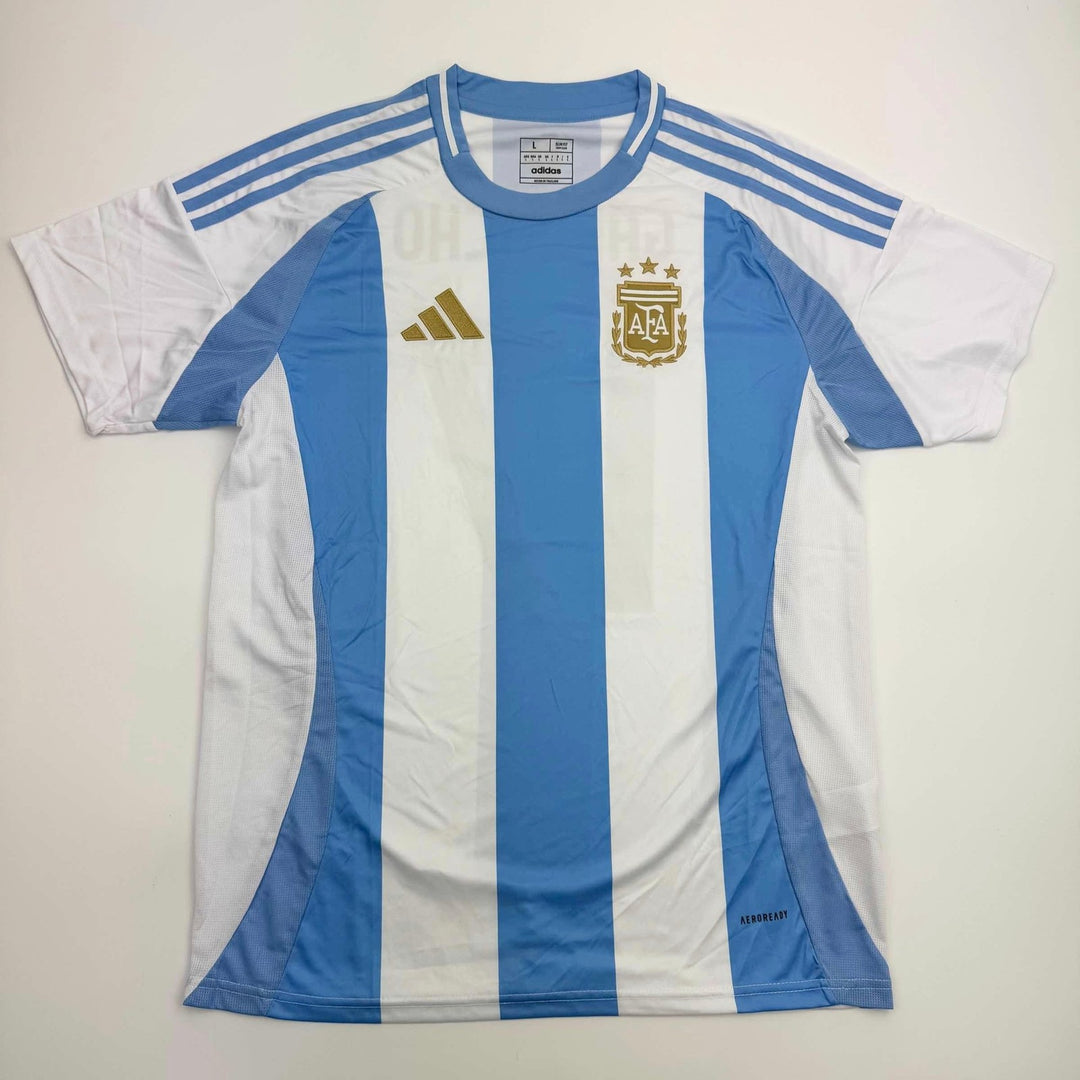 Autographed/Signed Alejandro Garnacho Argentina Blue Jersey Beckett COA #2