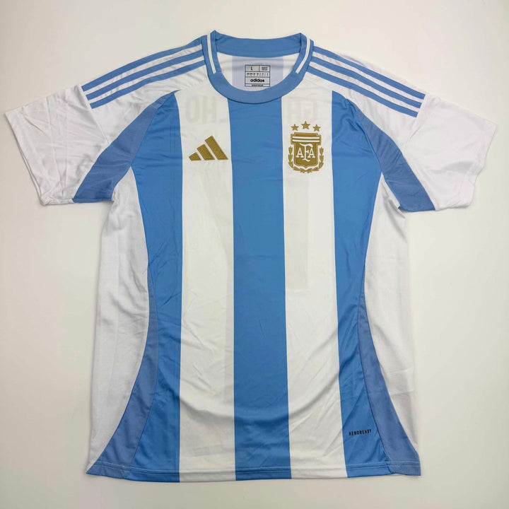 Autographed/Signed Alejandro Garnacho Argentina Blue Jersey Beckett COA #2