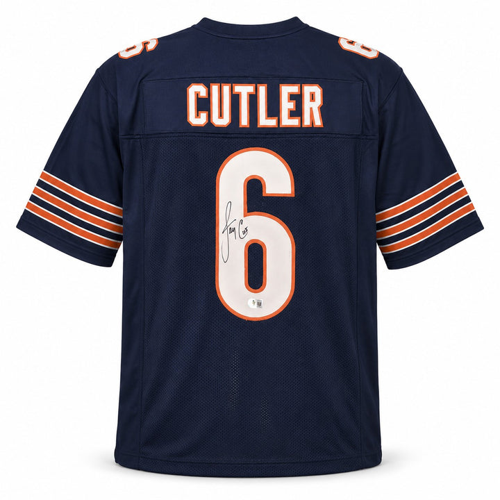 Chicago Bears Jay Cutler Signed Blue Jersey Beckett BAS Witness