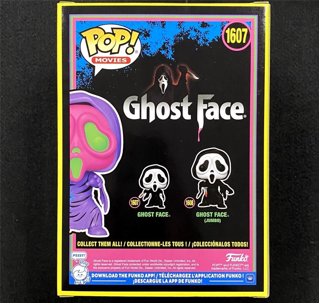 Matthew Lillard & Skeet Ulrich signed Black Light Ghost Face Funko Pop ~ Beckett