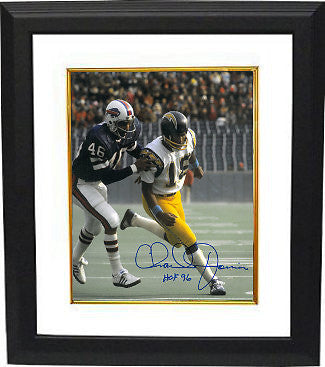 Charlie Joiner signed Chargers 8x10 Photo Framed HOF 96 (white jersey)
