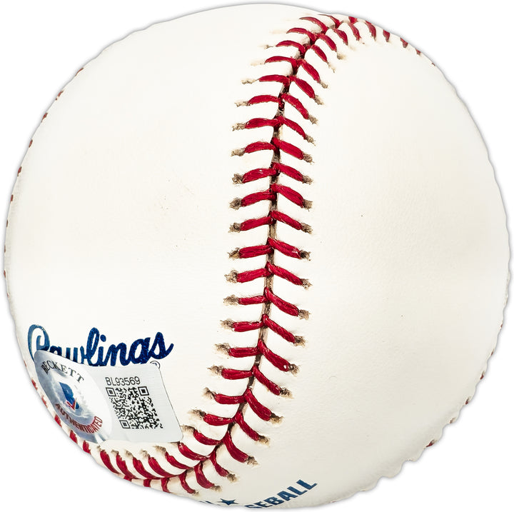 Boots Day Autographed Official MLB Baseball Montreal Expos Beckett QR #BL93569