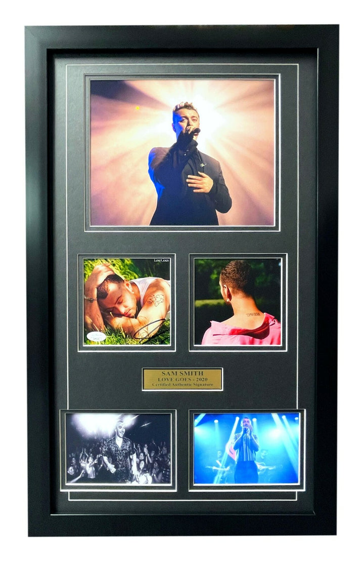 Sam Smith Signed "Love Goes" CD Album Framed Collage JSA COA Autograph Photo