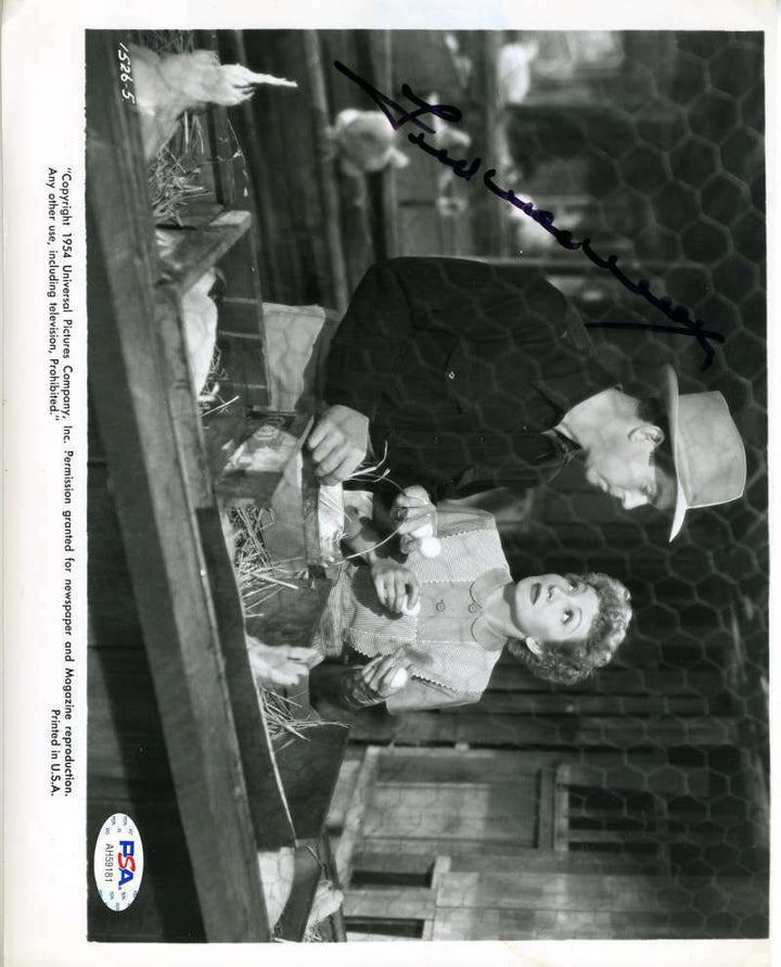 Fred Macmurry PSA DNA Coa Signed 8x10 Photo Autograph