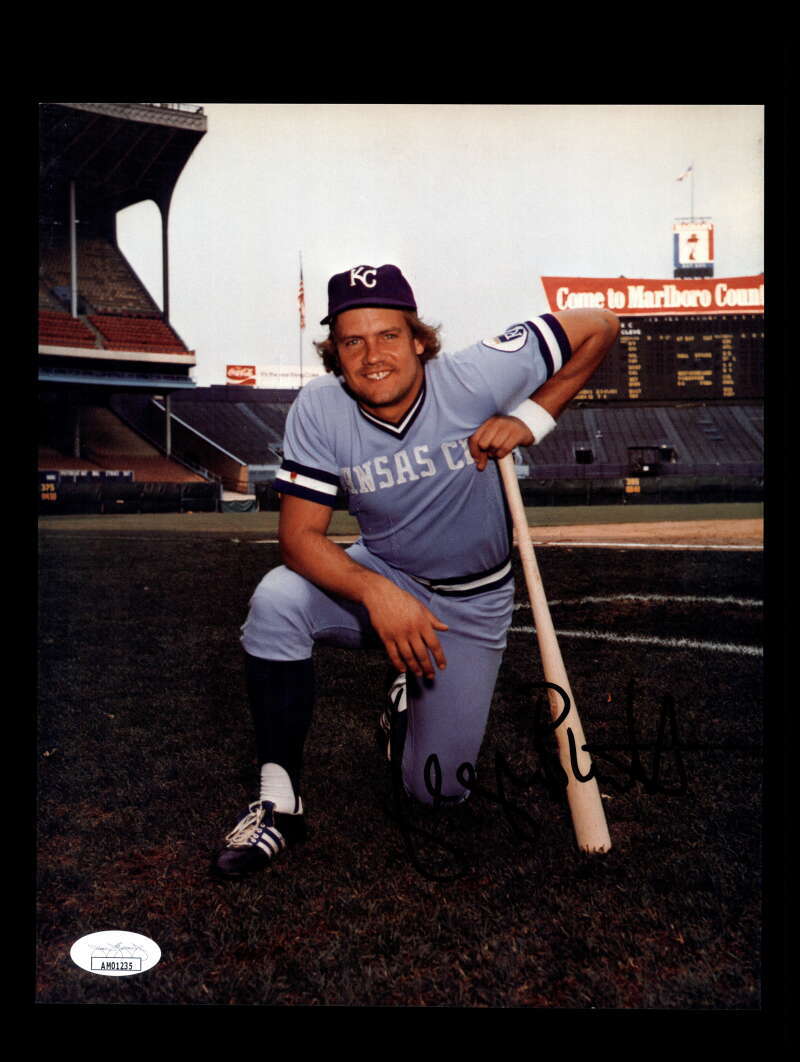 George Brett JSA Coa Signed Baseball 8x10 Photo Autograph Royals