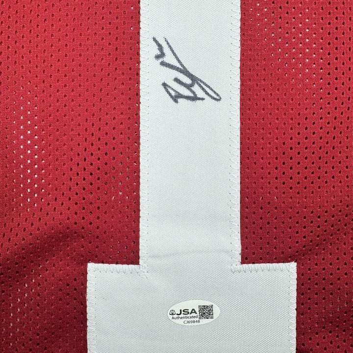 Autographed/Signed Ryan Coleman-Williams Alabama Red College Jersey JSA COA