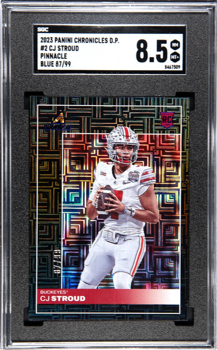CJ/C.J. Stroud 2023 Panini Chronicles DP Rookie Card /99- SGC Graded 8.5 NM-MT+