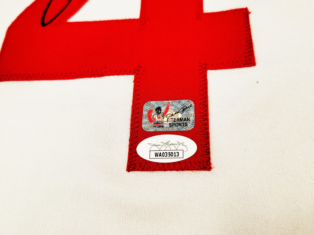 Cincinnati Reds Pete Rose Autographed Signed White Jersey JSA