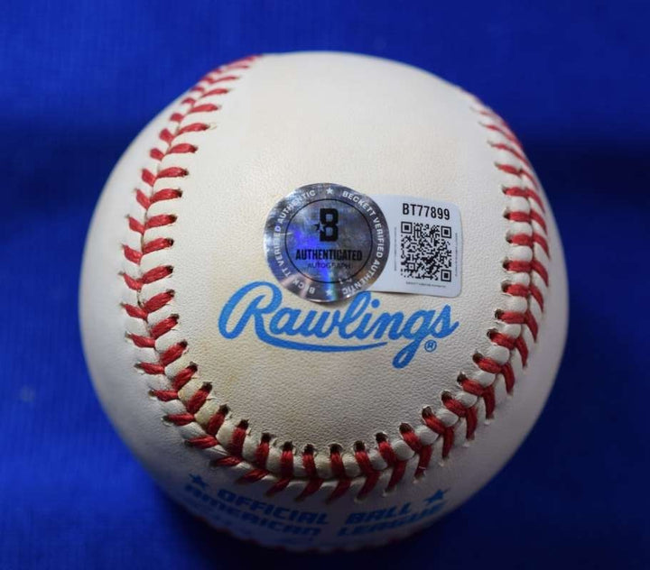 Lou Boudreau Beckett BAS Autograph American League OAL Signed Baseball