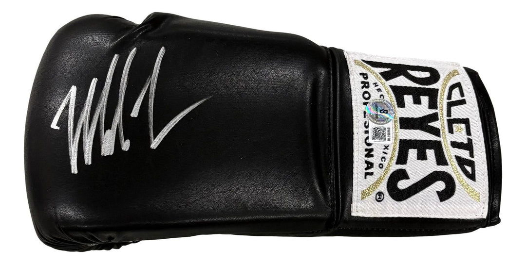 Mike Tyson Signed Left Hand Black Cleto Reyes Boxing Glove BAS