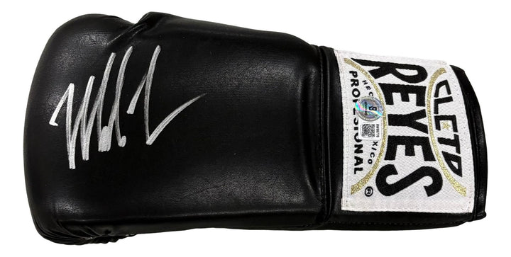 Mike Tyson Signed Left Hand Black Cleto Reyes Boxing Glove BAS
