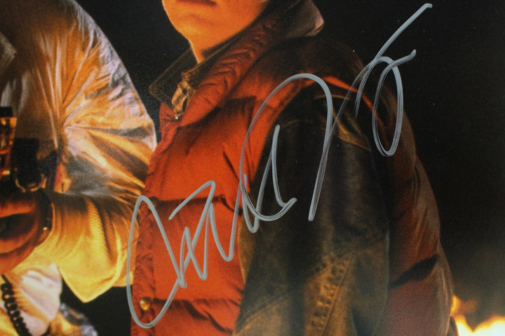 Michael J Fox Christopher Lloyd Autographed Back to the Future 16x20 BAS W 53718