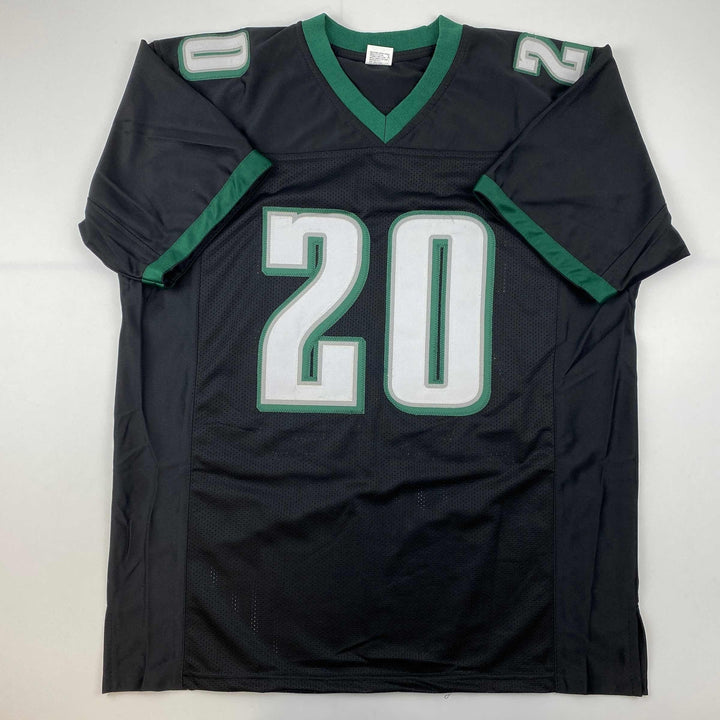 Facsimile Autographed Brian Dawkins Philadelphia Black Reprint Jersey Men's XL