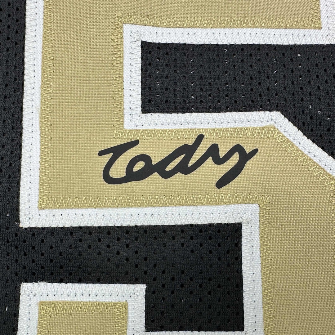 Facsimile Autographed Zach Edey Purdue Black Reprint Jersey Size Men's XL
