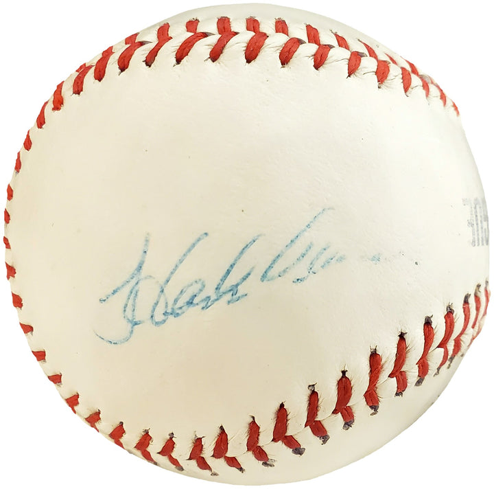 Hank Aaron Signed Official League Baseball Braves Vintage Sig Beckett #Q67669