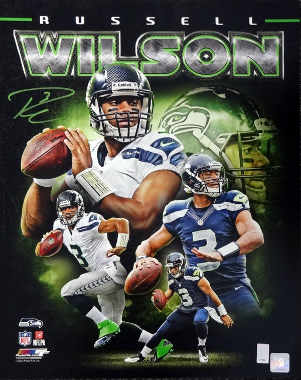 Russell Wilson Autographed Signed 16x20 Photo Seattle Seahawks RW Holo