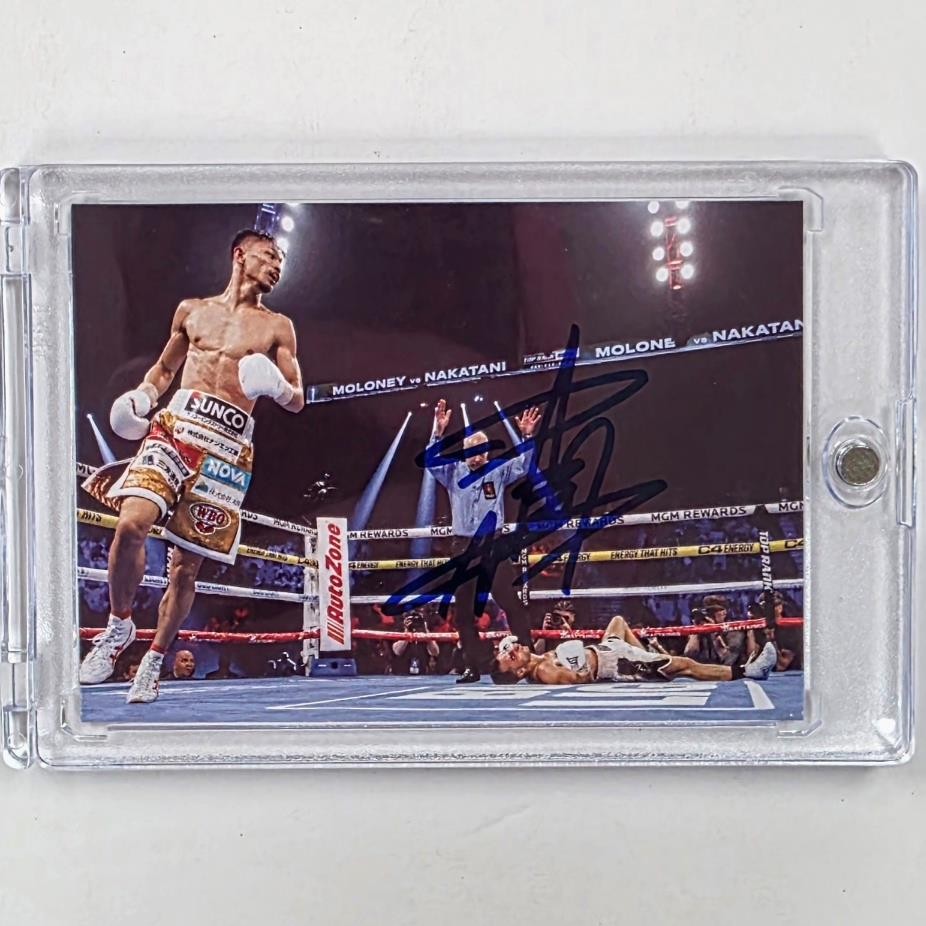 Junto Nakatani signed Custom Trading Card autograph WBO IBF Champ ~ Beckett BAS
