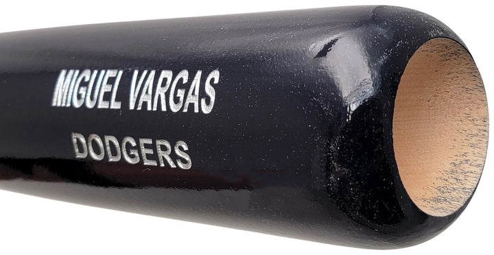 Miguel Vargas Auto Black Rawlings Game Model Bat Dodgers 1st MLB HR BAS