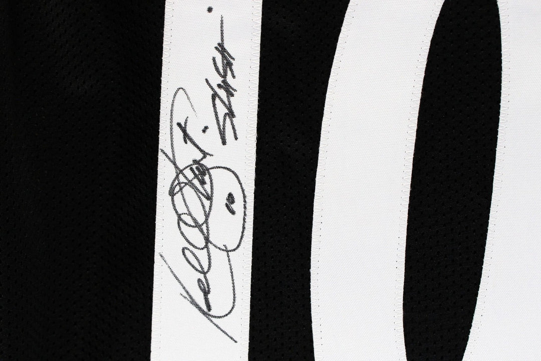 Kordell Stewart Autographed/Signed Pro Style XL Black Jersey Slash Beckett 52786