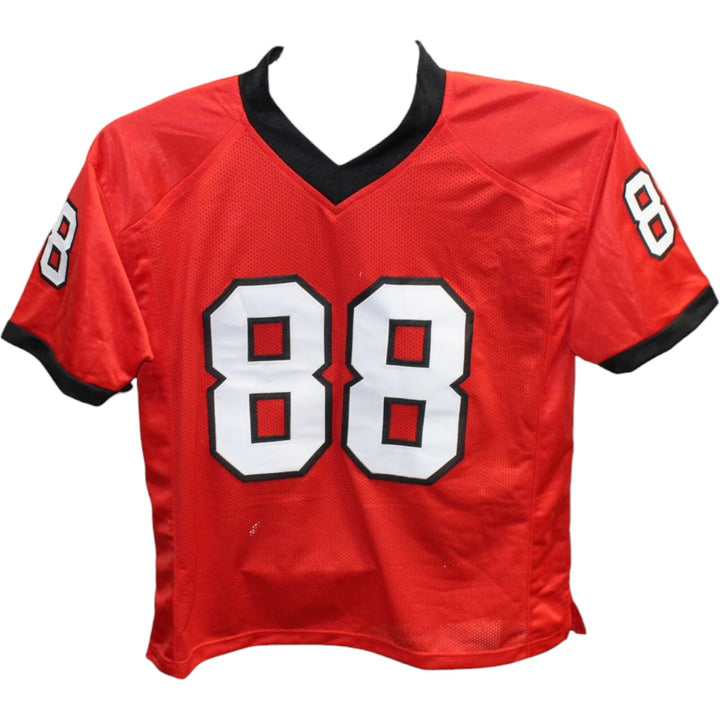 Jalen Carter Autographed/Signed College Style Red Jersey Beckett 42439