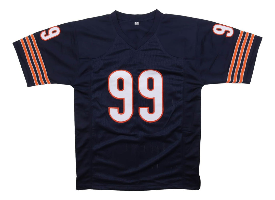 Dan Hampton Chicago Signed Navy Football Jersey HOF 2002 BAS
