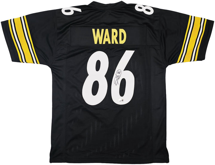 Pittsburgh Steelers Hines Ward Signed Black Jersey Beckett Witness