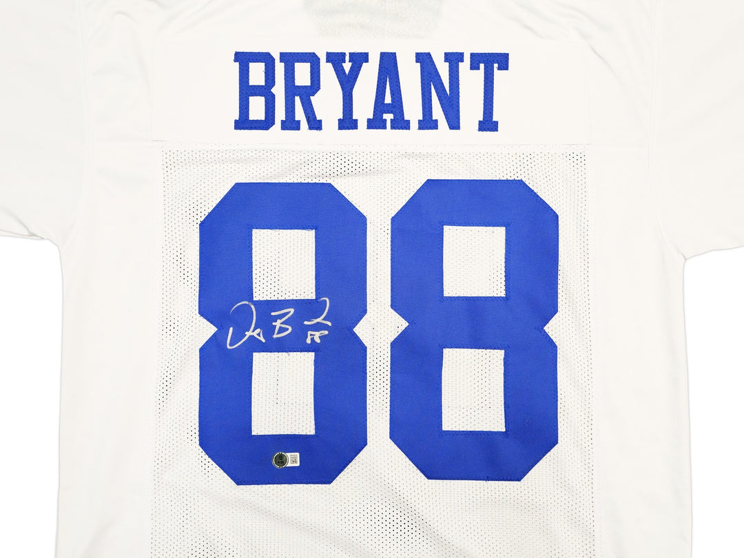 Dallas Cowboys Dez Bryant Signed White Jersey Beckett Wit