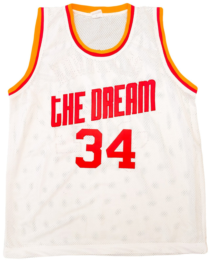 Houston Rockets Hakeem Olajuwon Signed White Jersey The Dream JSA