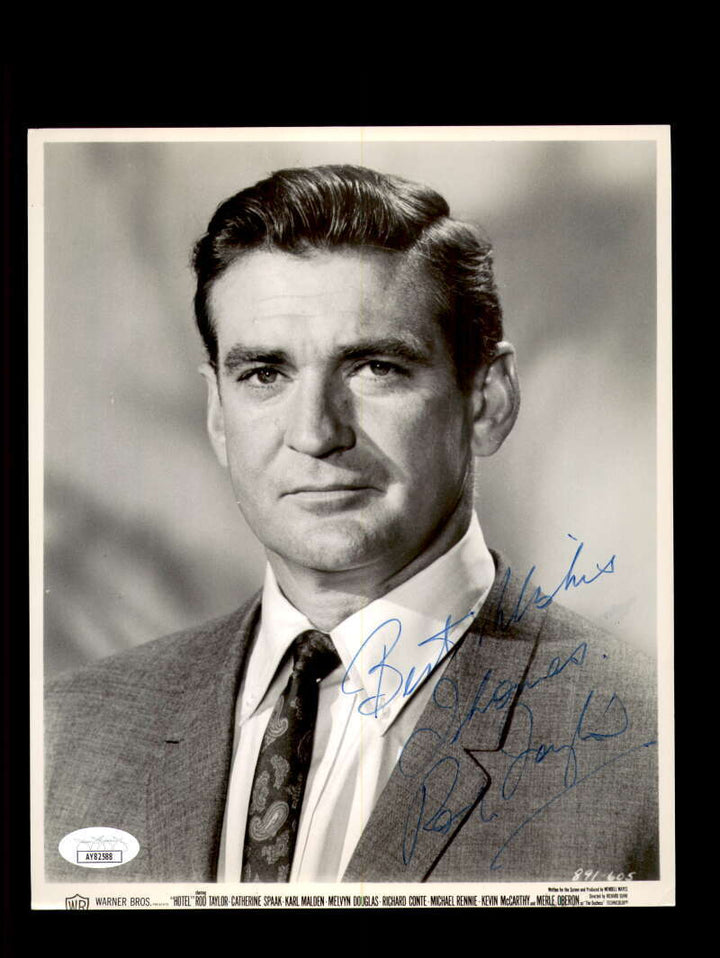 Rod Taylor JSA Coa Signed  Vintage 8x10 Photograph Autograph