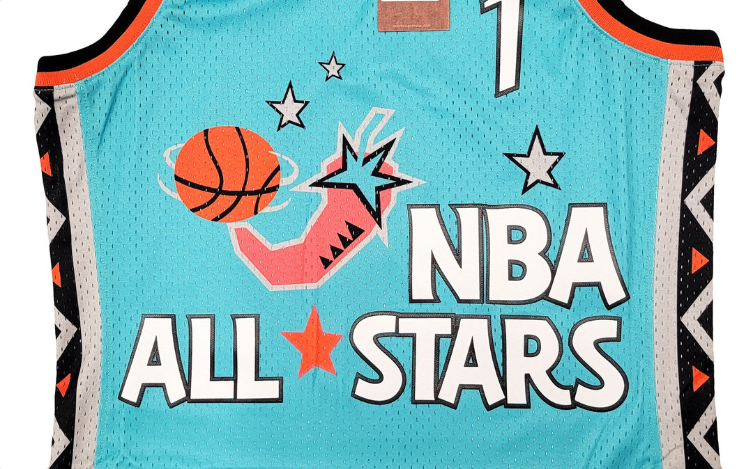 Magic Penny Hardaway Auto Teal Mitchell Ness 1996 ASG HWC Swingman Jersey L PSA