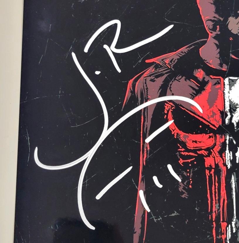 Jon Bernthal signed Marvel Punisher 11x14 photo sketch autograph ~ Beckett BAS