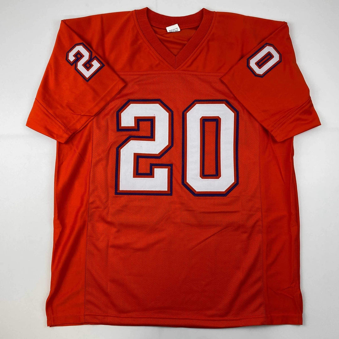 Facsimile Autographed Brian Dawkins Clemson Orange Reprint Jersey Size Men's XL