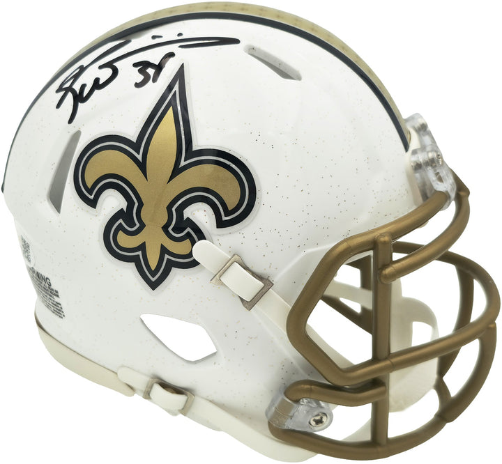 Ricky Williams Signed New Orleans Saints 2025 Alternate Speed Mini Helmet JSA