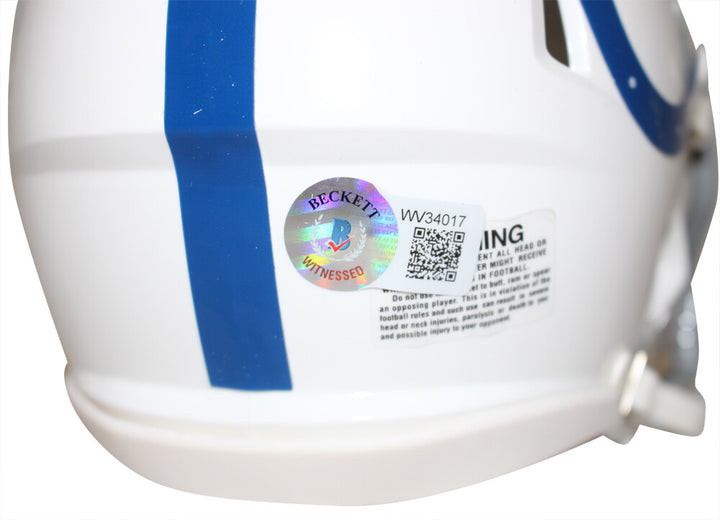 Lenny Moore Autographed Indianapolis Colts Speed Mini Helmet Beckett 37331