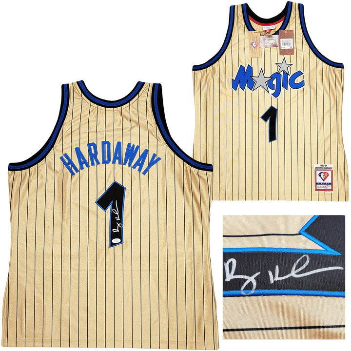 Magic Penny Hardaway Auto Gold M & N 93 75th HWC Swingman Jersey XL PSA/DNA