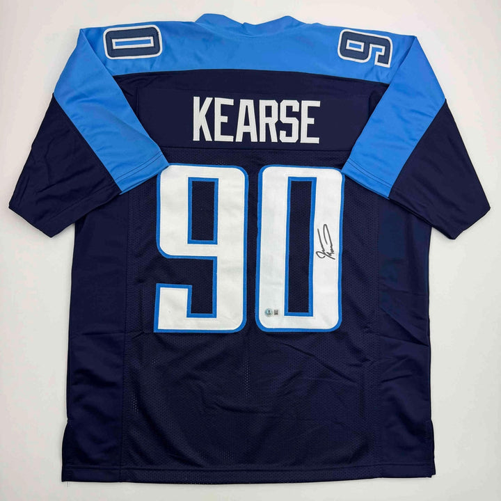 Autographed/Signed JEVON KEARSE Tennessee Dark Blue Jersey JSA COA Auto