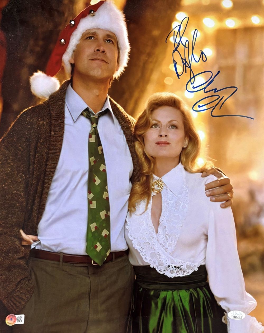 Chevy Chase Beverly D'Angelo Signed 16x20 Christmas Vacation Photo 2 BAS+JSA