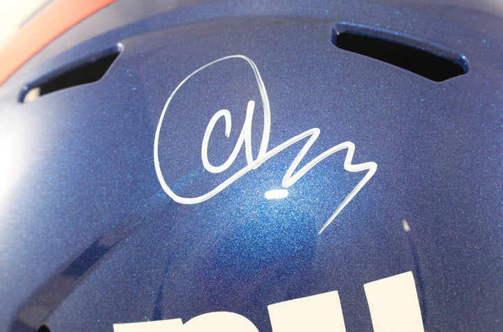 Abdul Carter Autographed New York Giants F/S Helmet Beckett Witness 56867