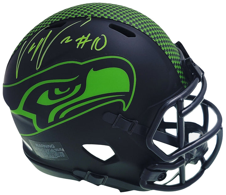 Uchenna Nwosu Signed Seattle Seahawks Eclipse Black Speed Mini Helmet MCS Holo