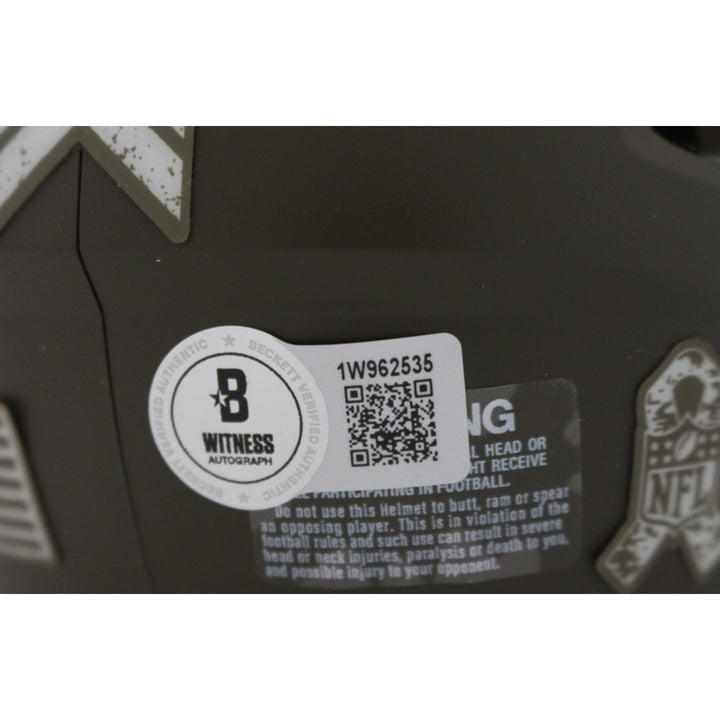 Pat Freiermuth Autographed Pittsburgh Steelers 22 Salute Mini Helmet BAS 48055