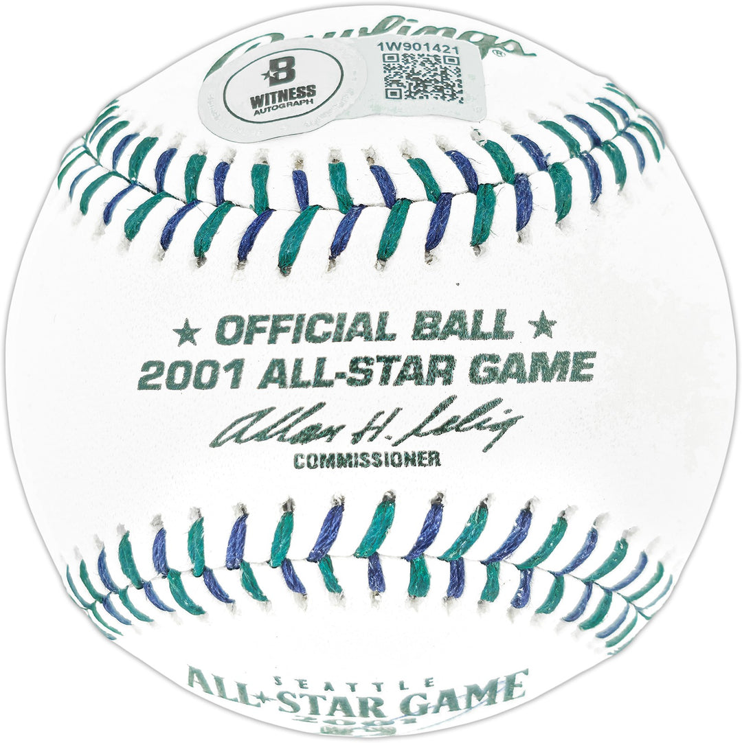 Ken Griffey Jr. Signed 2001 ASG Logo Game Baseball Mariners Beckett Wit