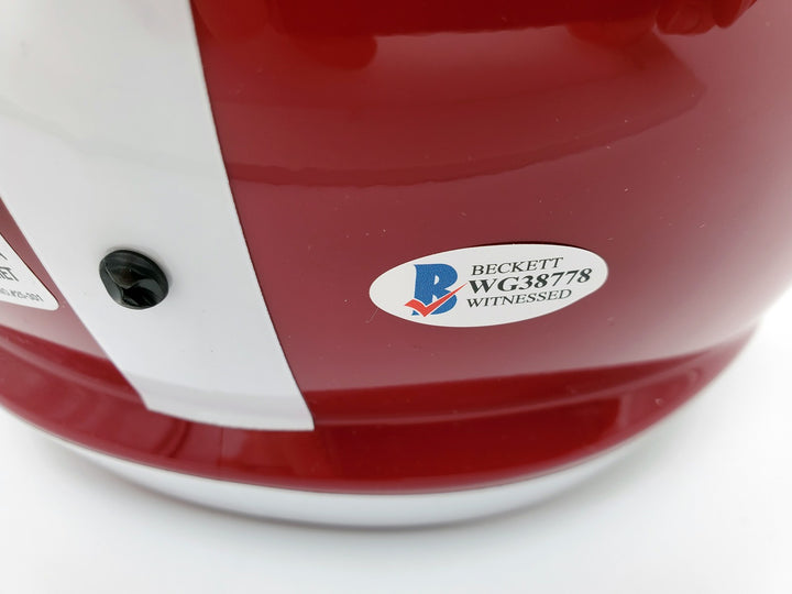 Devonta Smith Signed Alabama Crimson Tide Full Size Speed Replica Helmet Beckett