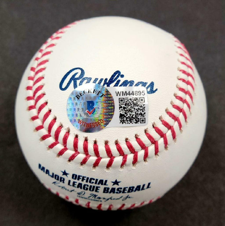 Luis Rodriguez autograph Dodgers rookie signed MLB Baseball BAS Beckett Witness