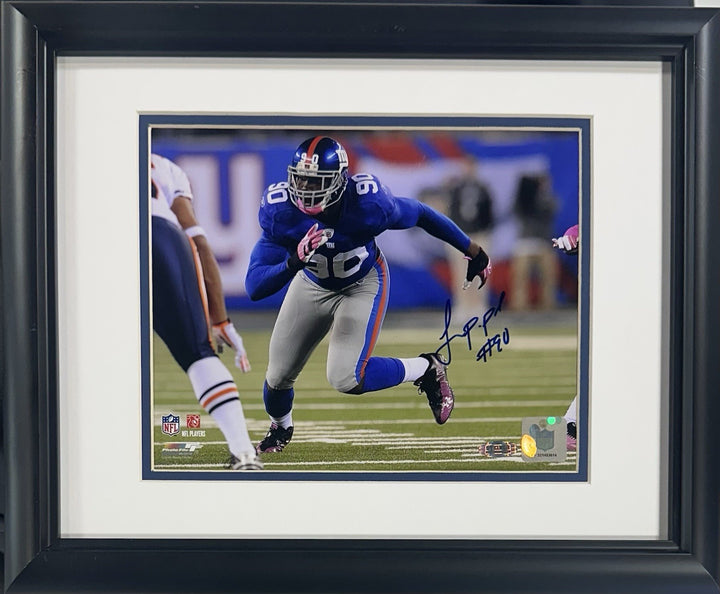 Jason Pierre Paul Signed 8x10 Framed Photo New York Giants #90 Autograph Steiner