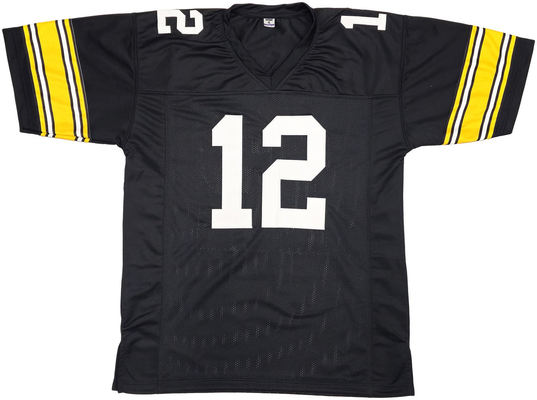 Pittsburgh Steelers Terry Bradshaw Signed Black Jersey Beckett Witness