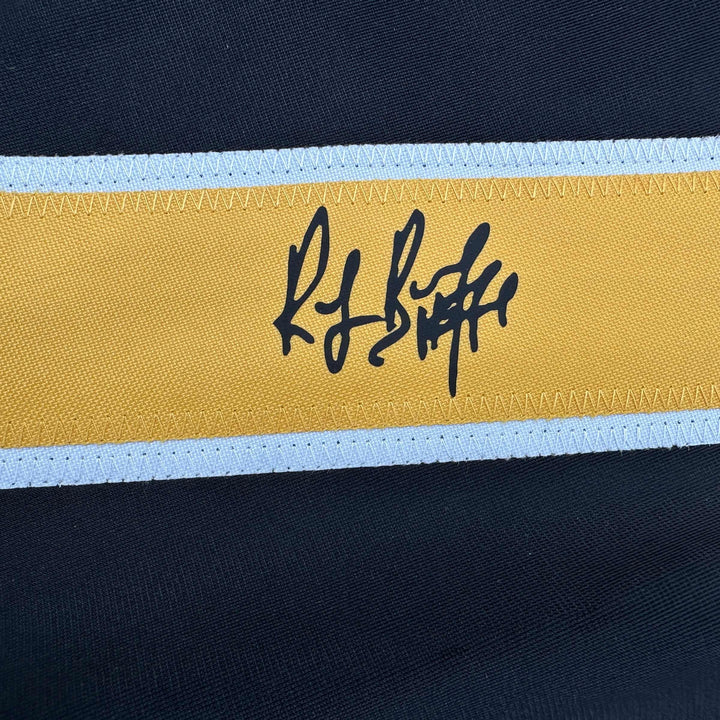 Facsimile Autographed Ray Bourque Boston Black Reprint Jersey Size Men's XL