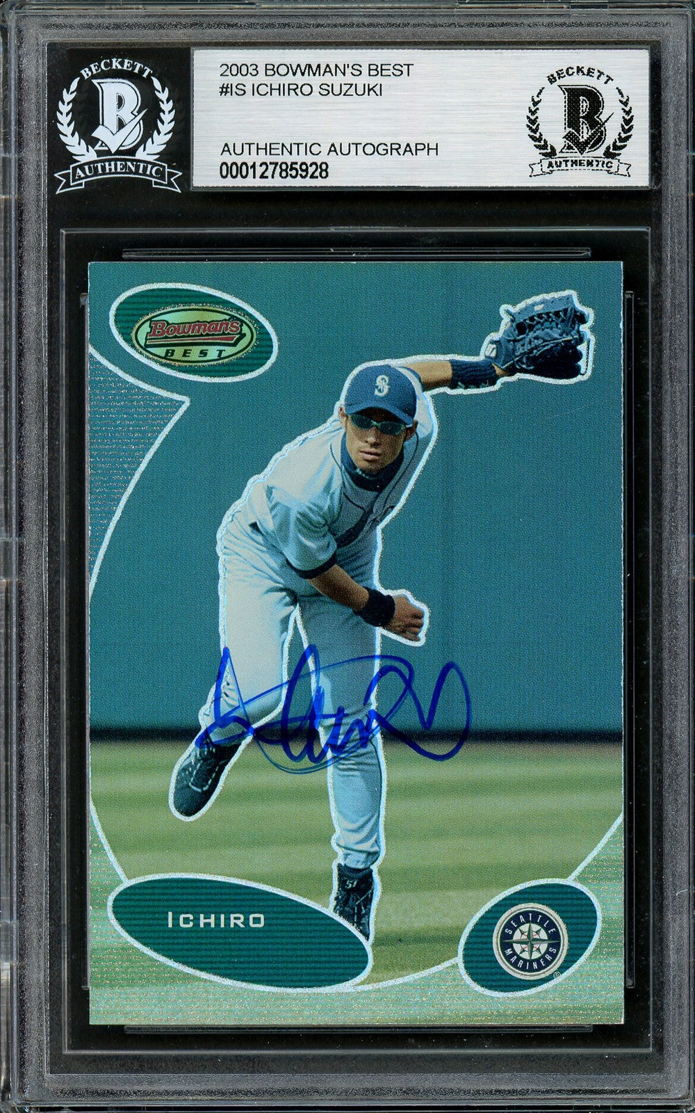 Ichiro Suzuki Signed 2003 Bowman's Best Card BB-IS Mariners Beckett #12785928